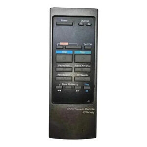 JC Penny *READ* 6570 Wireless Remote Control J17 VSQS0480 VKE 30528 Gray Black